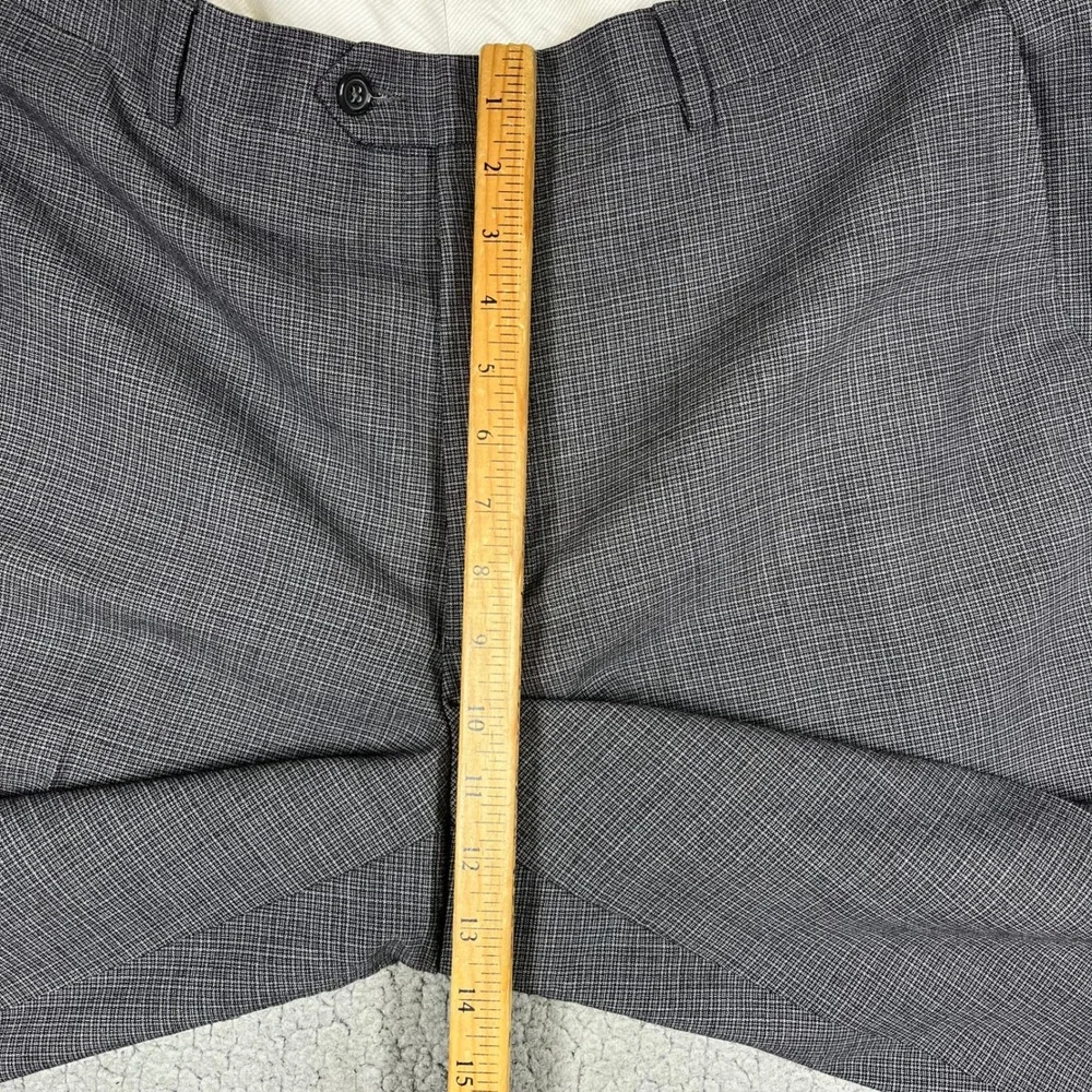 Santorelli Romeo Mens 40 Grey Virgin Wool Flat Front Dress Pants Italy F14T-351